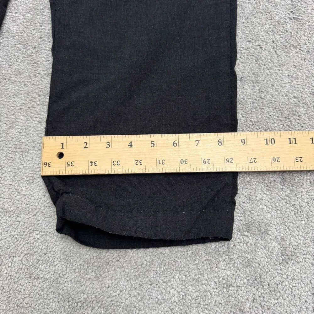 Banana Republic Wool Blend Dress Pants Mens 31x34 Dark Gray Straight Leg Career